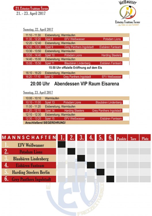 Spielplan Teil 2